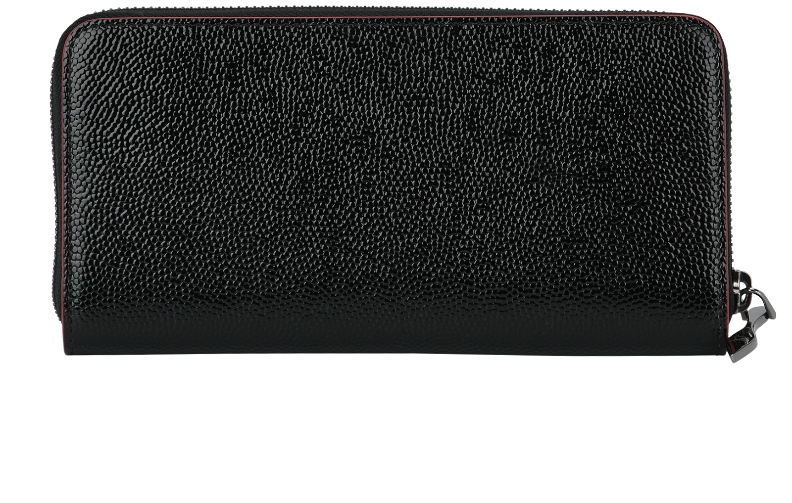 Christian Louboutin Panettone Wallet, &pound;295, Accessories, Black, Patent Leather, Back view